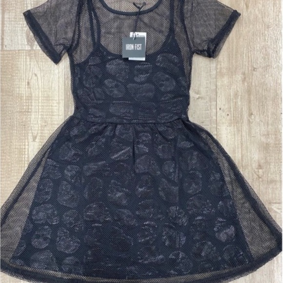 Iron Fist Skullz Club Mini Dress Size 2X - Picture 6 of 11